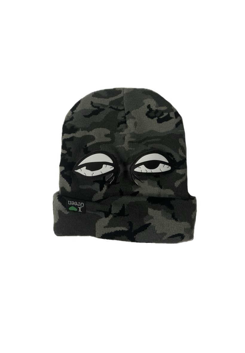 “T” Beanie (winter camo)