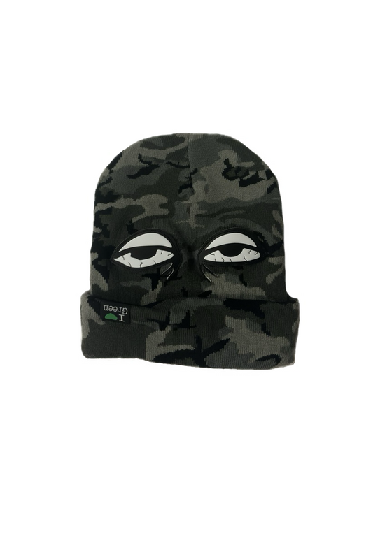 “T” Beanie (winter camo)
