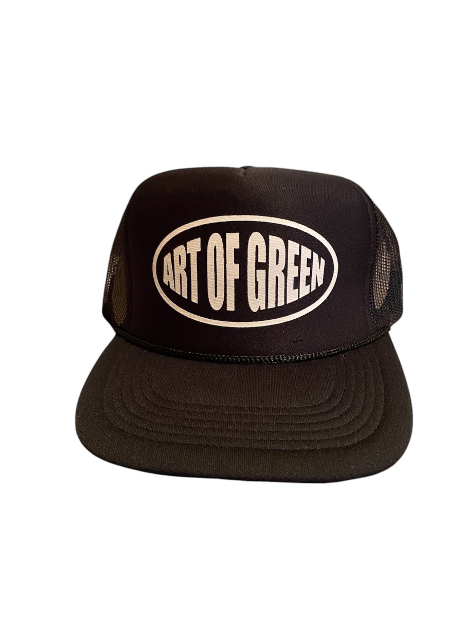 Black trucker “AOG”